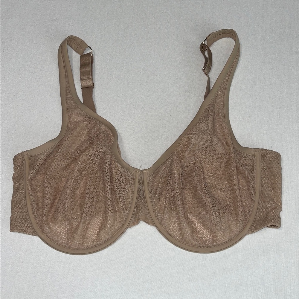 Thirdlove nude unlined modern mesh scoop bra size 38F